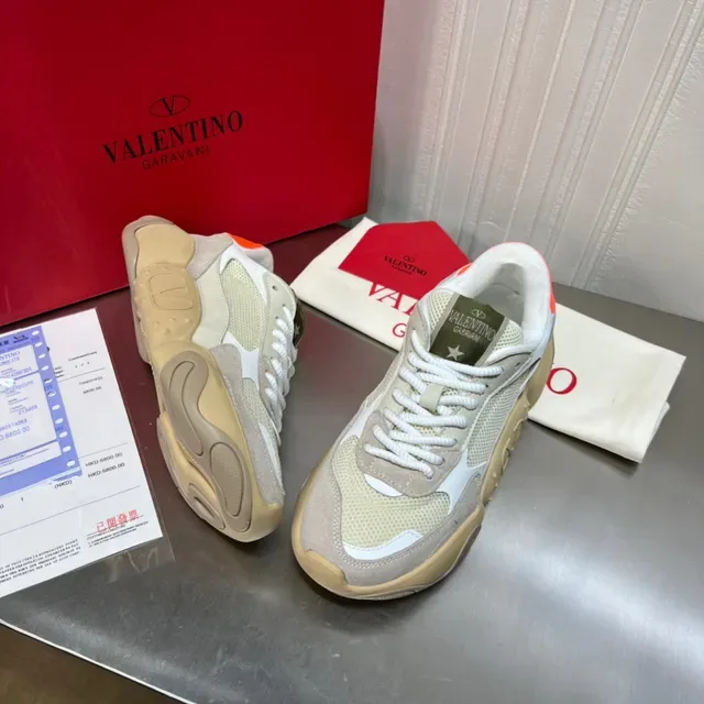 Valentino Chunky Sneaker Beige Olive Orange Chunky Sneakers 7
