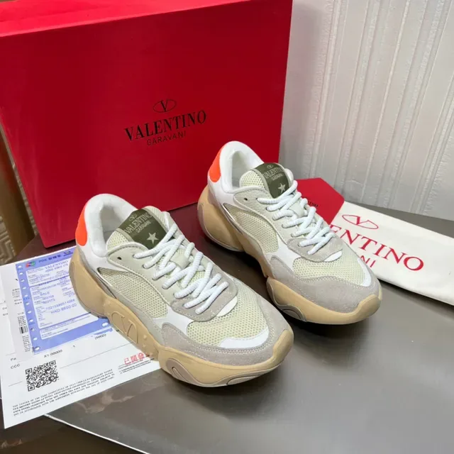 Valentino Chunky Sneaker Beige Olive Orange Chunky Sneakers 9