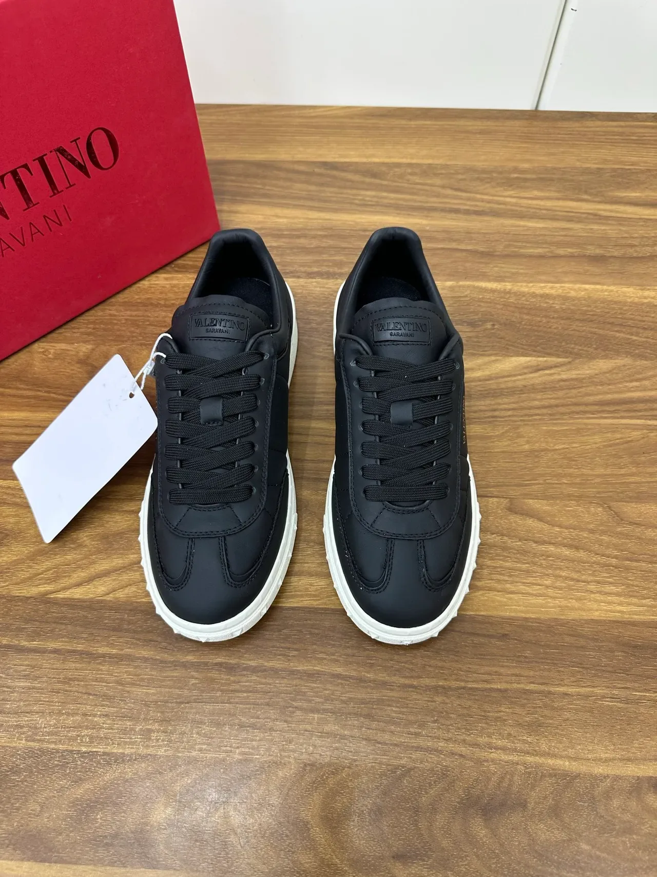 Valentino Rockstud Black and White Lifestyle Sneakers 5