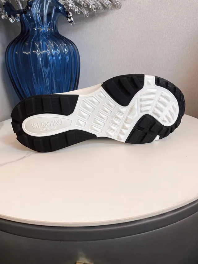 Valentino VLTN Black White Sole Camouflage Overlay Chunky Sneakers 7