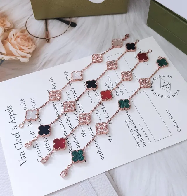 Van Cleef & Arpels Alhambra Bracelet en Malachite et Diamant 2