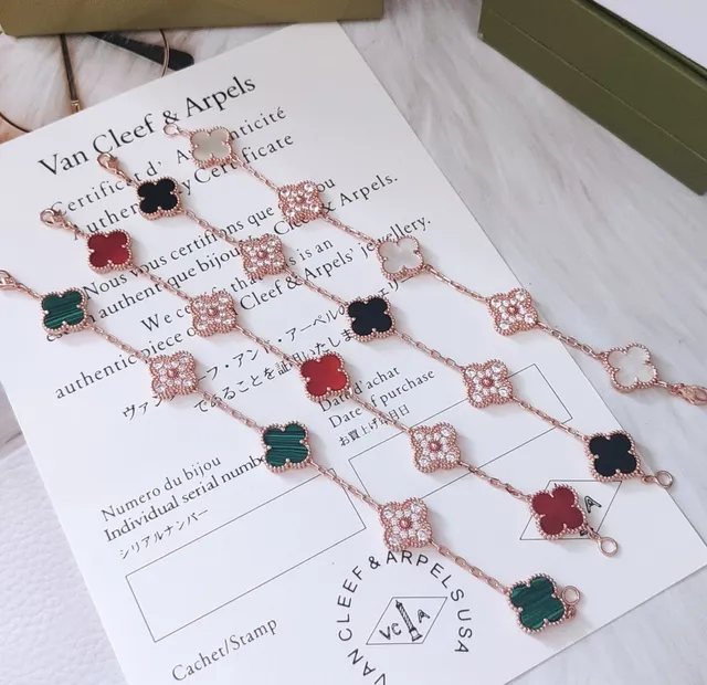 Van Cleef & Arpels Alhambra Bracelet en Malachite et Diamant 3