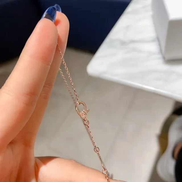 Van Cleef & Arpels فراشة Pavé الماس ذهب وردي قلادة 2