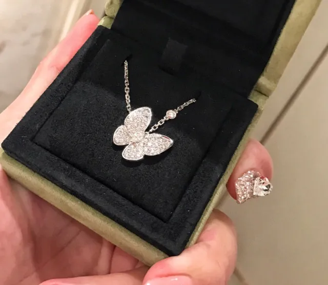Van Cleef & Arpels Papillon প্রজাপতি Pavé হীরা মালা 5