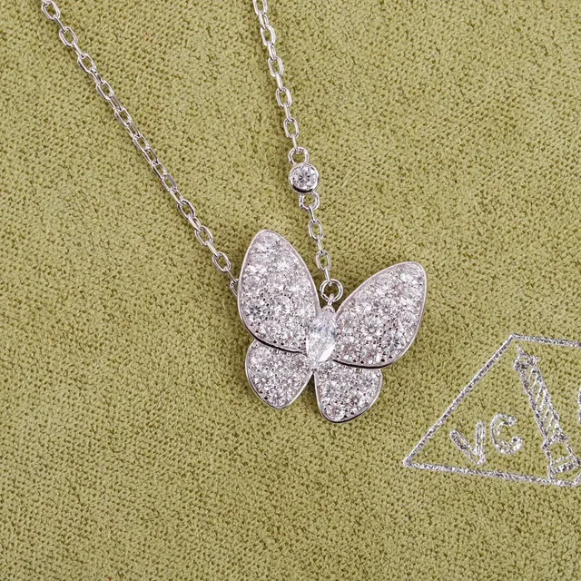 Van Cleef & Arpels Papillon প্রজাপতি Pavé হীরা মালা 6