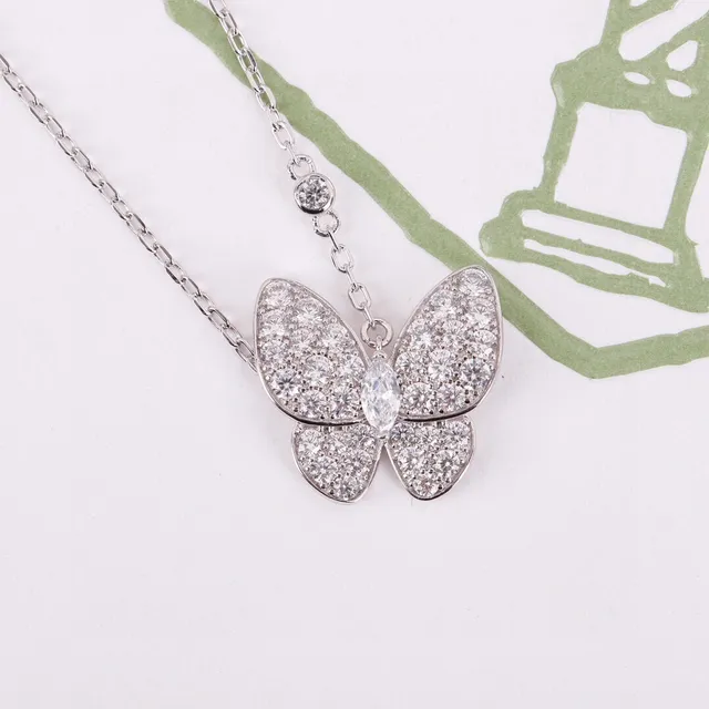 Van Cleef & Arpels Papillon প্রজাপতি Pavé হীরা মালা 7