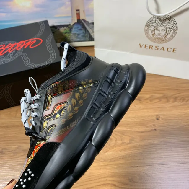 Versace Chain Reaction Baroque Print Chunky Sneakers 3