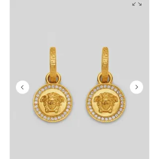 Versace Greca Medusa 水晶光环耳环