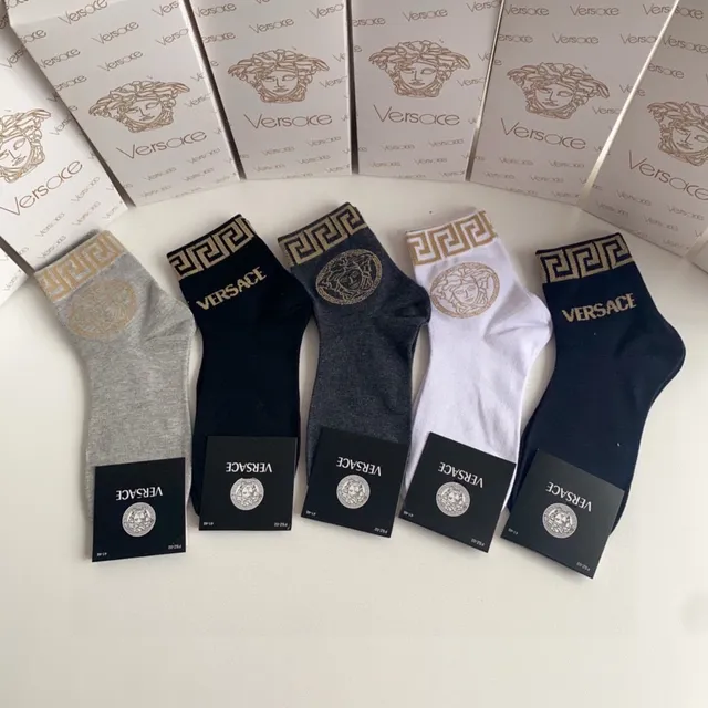 Versace Greca Medusa Logo 短踝袜 2