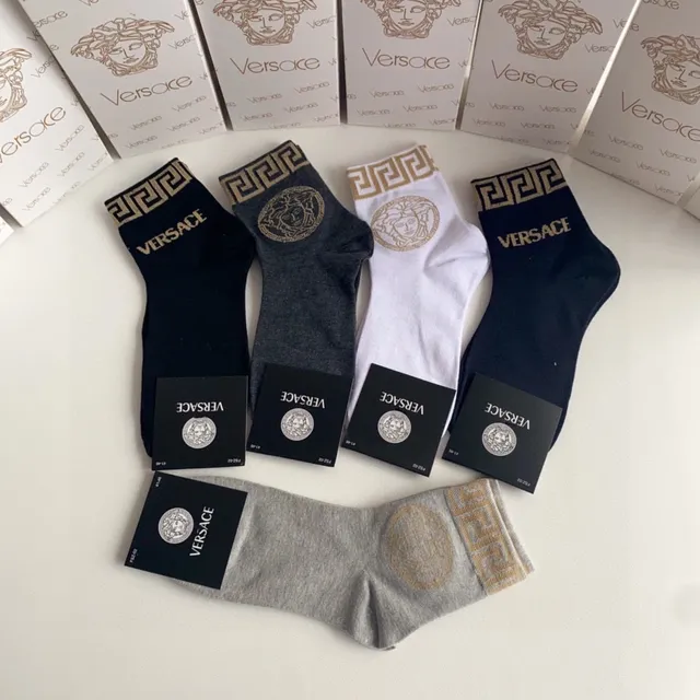 Versace Greca Medusa Logo 短踝袜 3