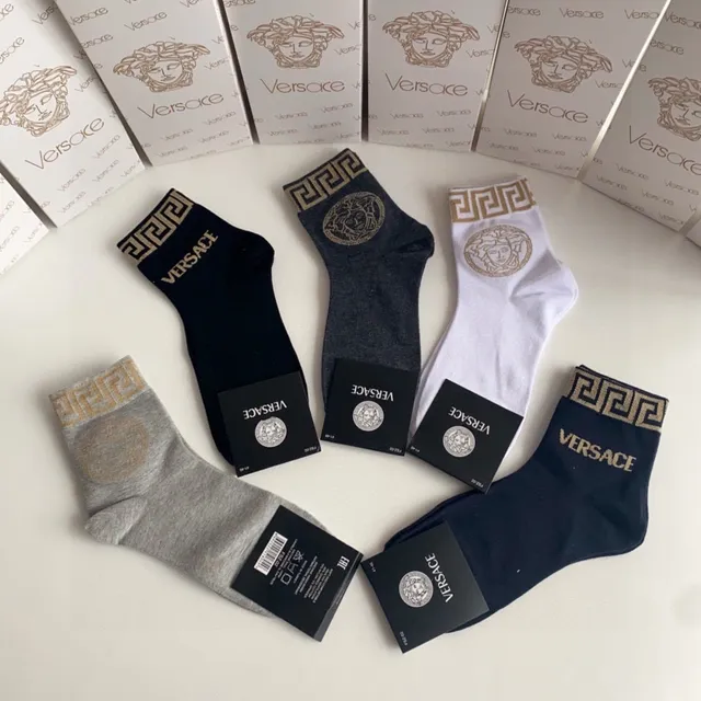 Versace Greca Medusa Logo 短踝袜 4
