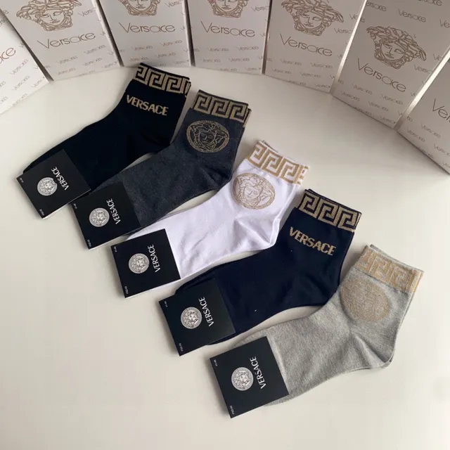 Versace Greca Medusa Logo 短踝袜 5