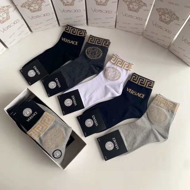 Versace Greca Medusa Logo 短踝袜 6