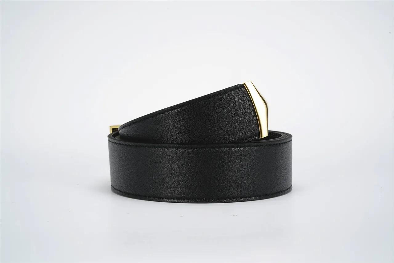 Versace Medusa Crystal-Embellished Gold Oval Buckle Leather Belt 3