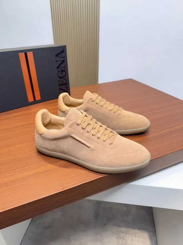 Zegna حذاء رياضي بيج سويد لوتوب لايف ستايل 4