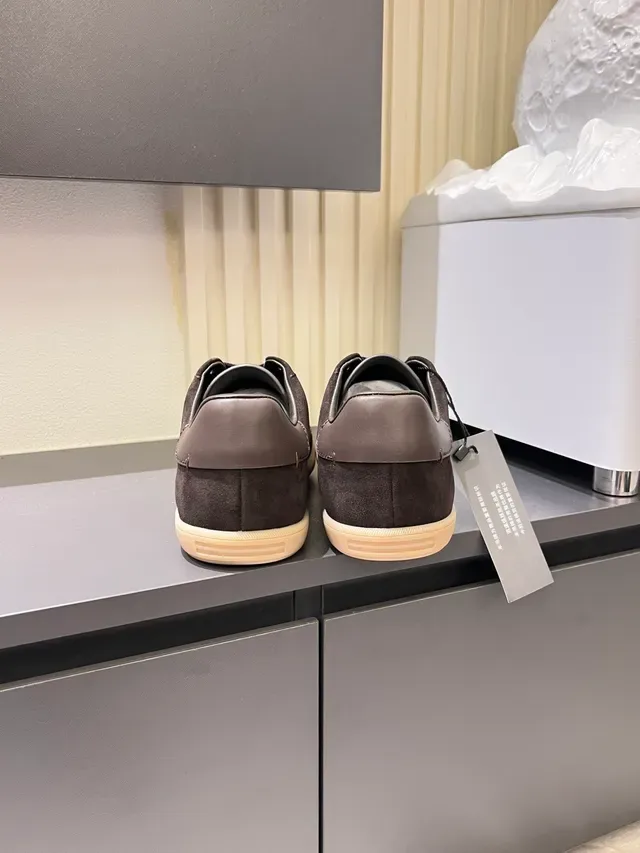 Zegna Zapatillas Lifestyle Marrón de Ante Low-Top 2