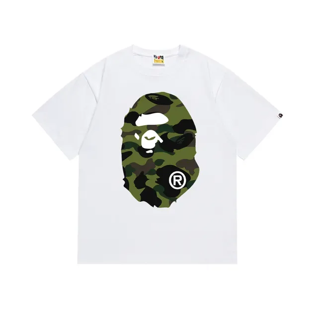 A Bathing Ape ABC迷彩猿头图案T恤 17