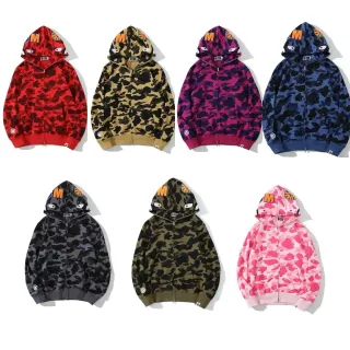 A Bathing Ape ABC Camo Shark-Eye Full-Zip Hoodie