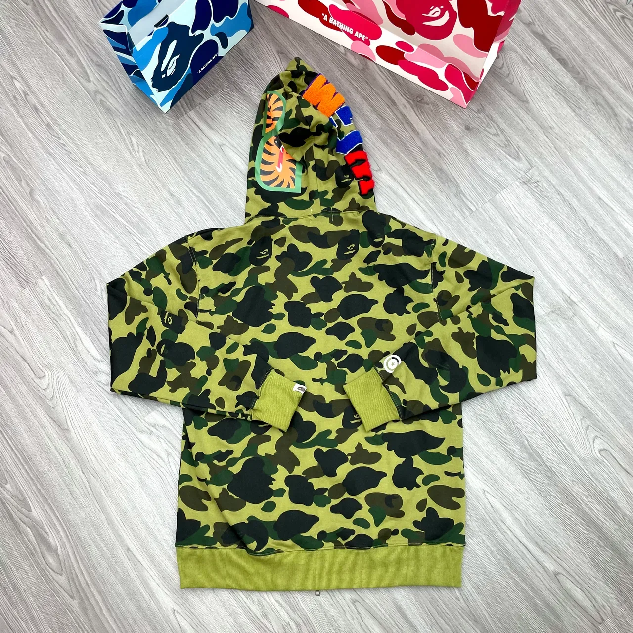 A Bathing Ape ABC Camo Shark-Eye Sudadera con capucha de cremallera completa 2