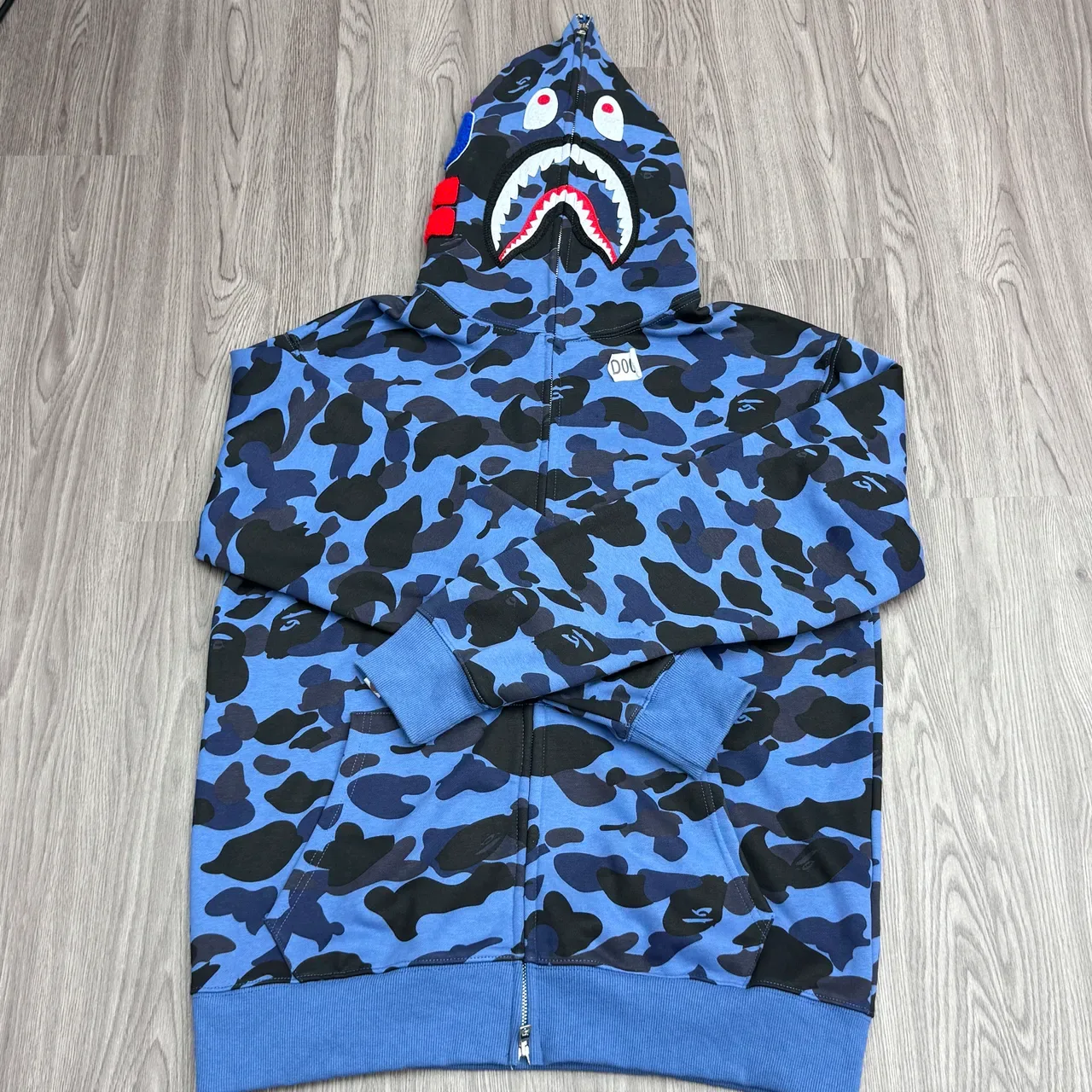 A Bathing Ape ABC Camo Shark-Eye Sudadera con capucha de cremallera completa 6