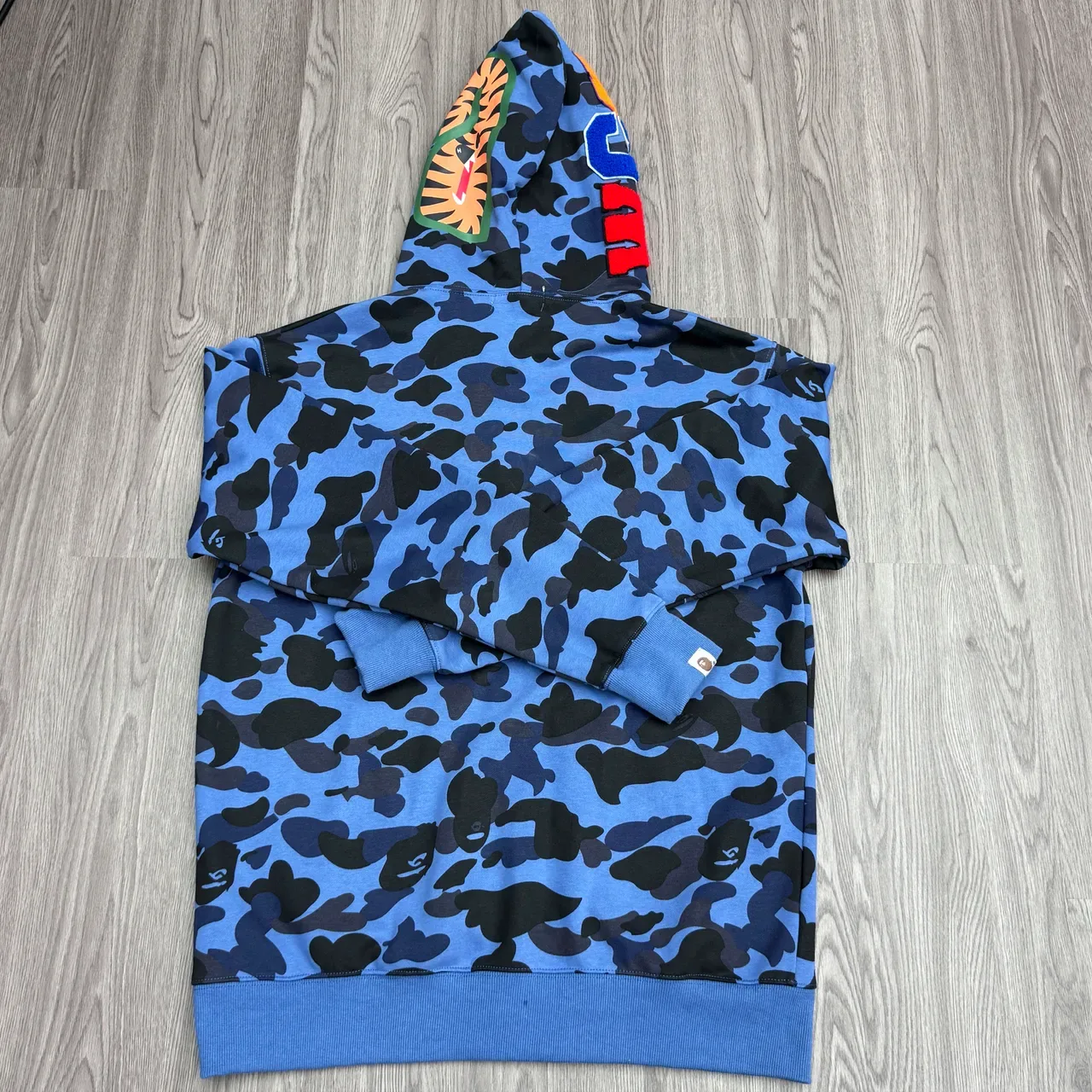 A Bathing Ape ABC Camo Shark-Eye Sudadera con capucha de cremallera completa 7