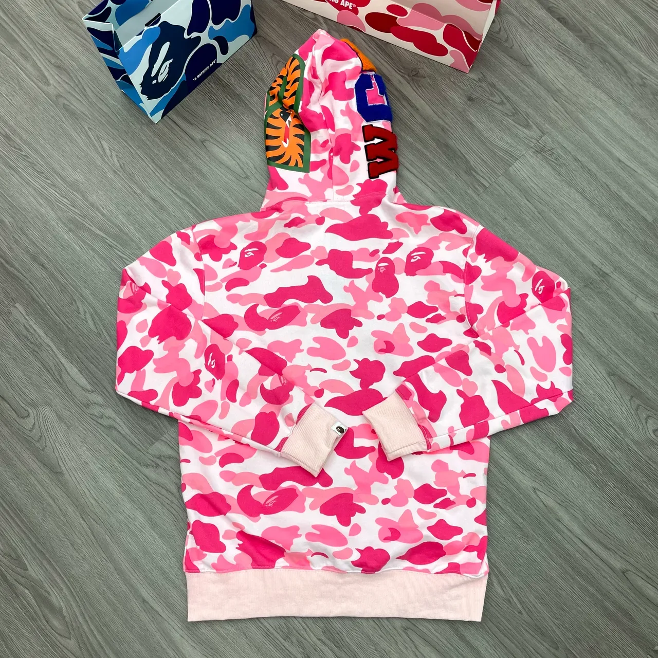 A Bathing Ape ABC Camo Shark-Eye Sudadera con capucha de cremallera completa 9