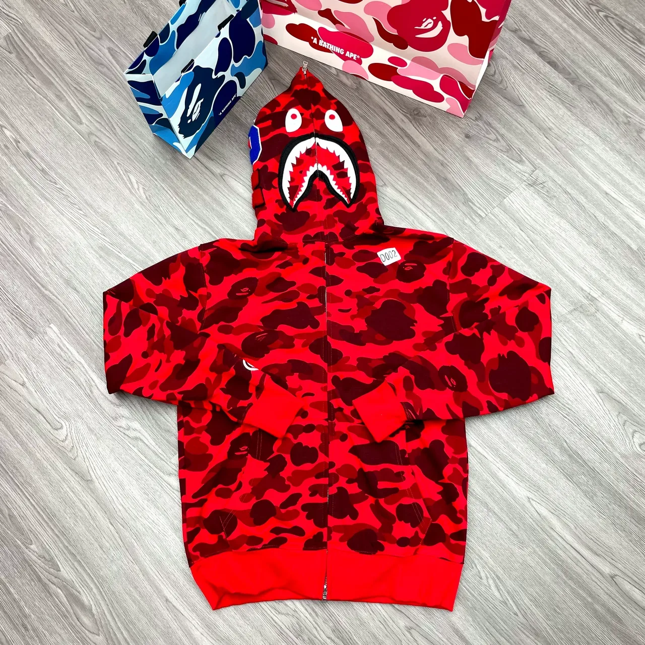 A Bathing Ape ABC Camo Shark-Eye Sudadera con capucha de cremallera completa 10