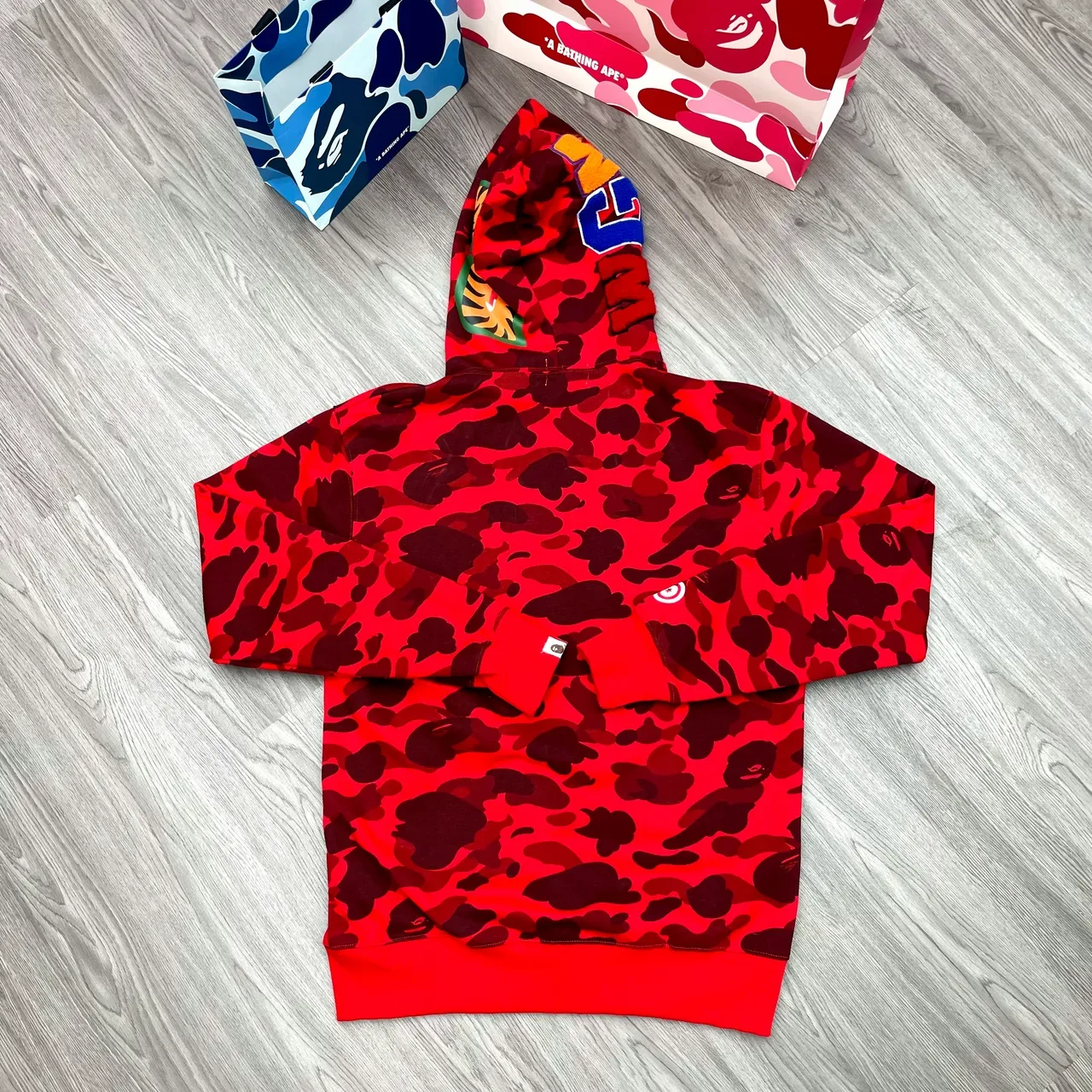 A Bathing Ape ABC Camo Shark-Eye Sudadera con capucha de cremallera completa 11