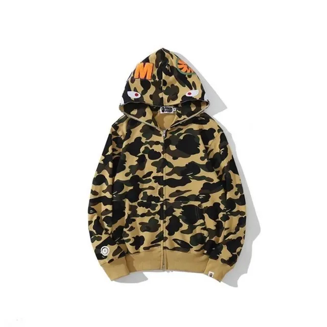 A Bathing Ape ABC Camo Shark-Eye Sudadera con capucha de cremallera completa 13
