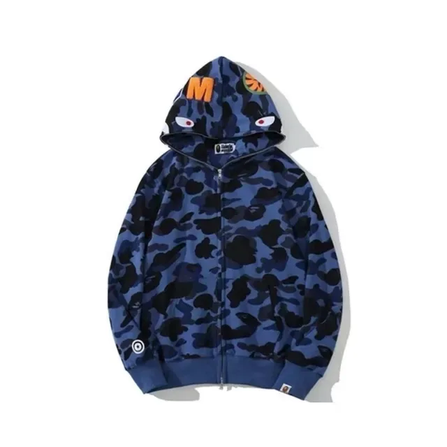 A Bathing Ape ABC Camo Shark-Eye Sudadera con capucha de cremallera completa 15