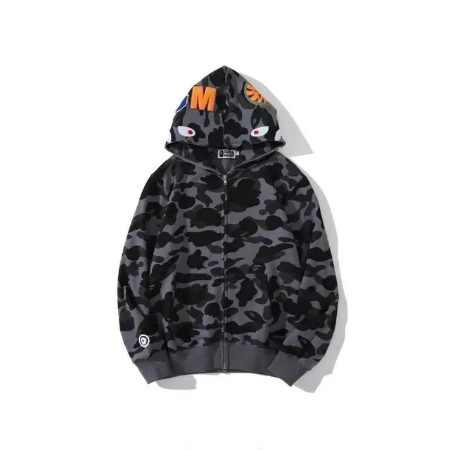 A Bathing Ape ABC Camo Shark-Eye Sudadera con capucha de cremallera completa 16