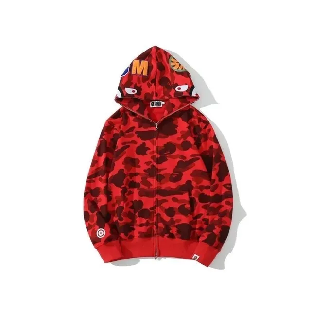 A Bathing Ape ABC Camo Shark-Eye Sudadera con capucha de cremallera completa 17
