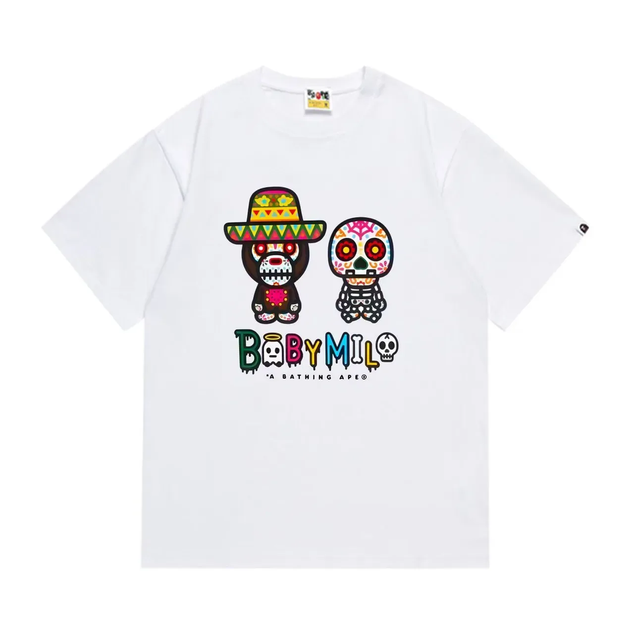Camiseta gráfica A Bathing Ape Baby Milo Dia dos Mortos 3
