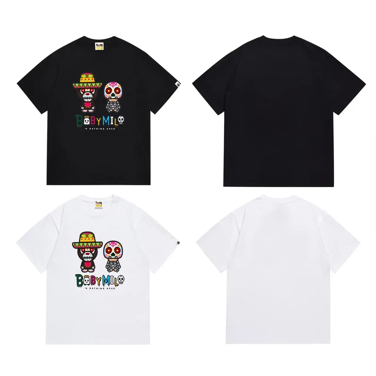 Camiseta gráfica A Bathing Ape Baby Milo Dia dos Mortos 6