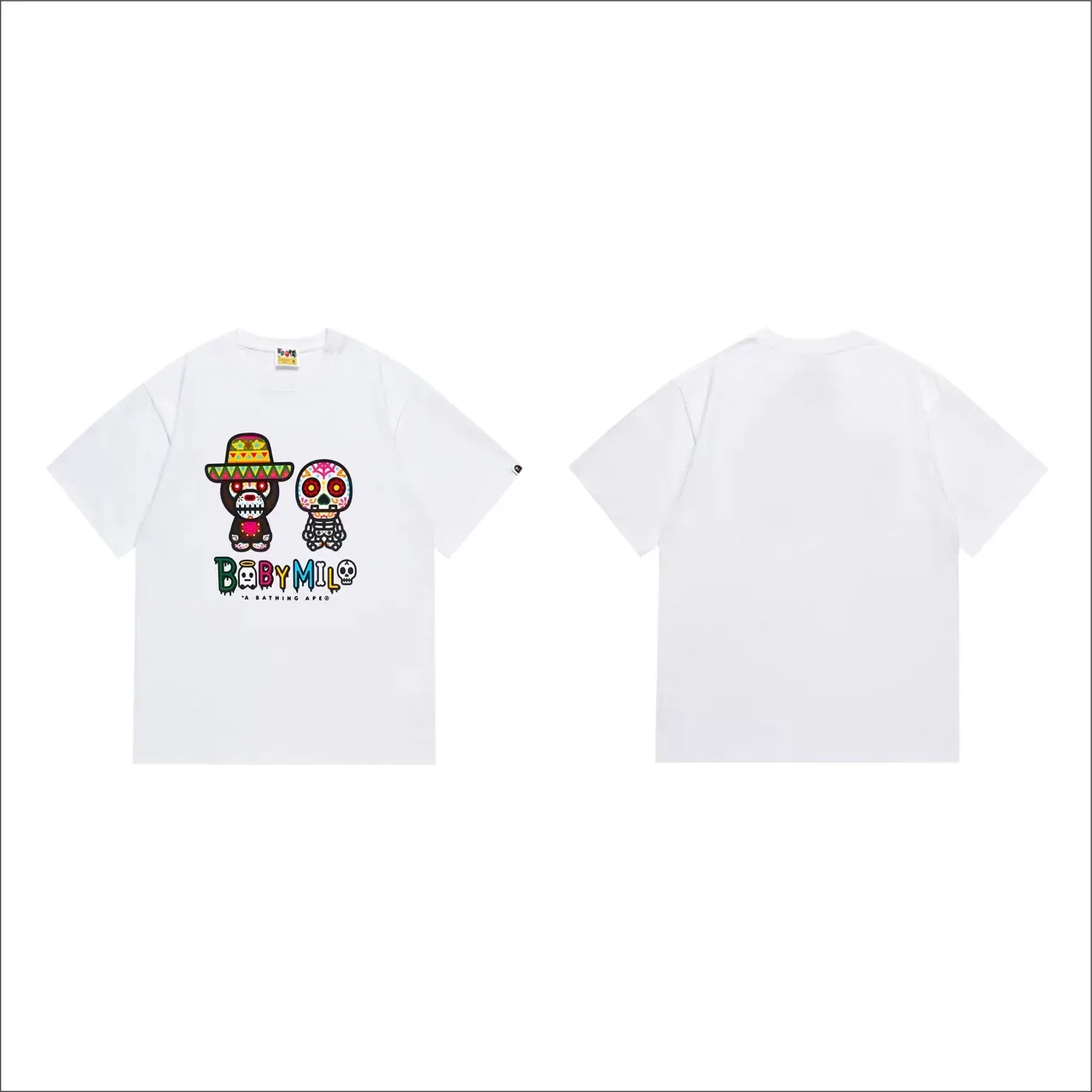 Camiseta gráfica A Bathing Ape Baby Milo Dia dos Mortos 7
