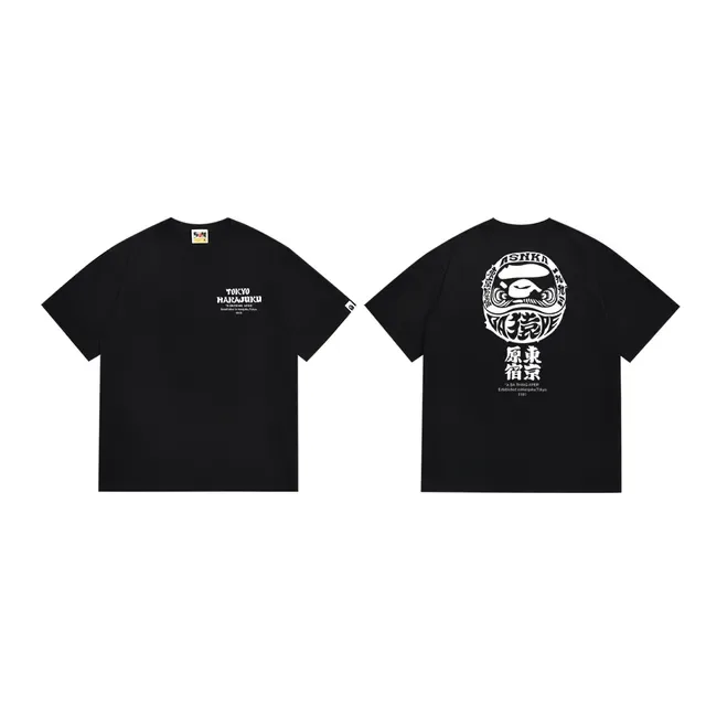 A Bathing Ape ব্যাক গ্রাফিক কালো টি-শার্ট 3