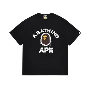 تي شيرت أسود بطباعة جرافيك A Bathing Ape