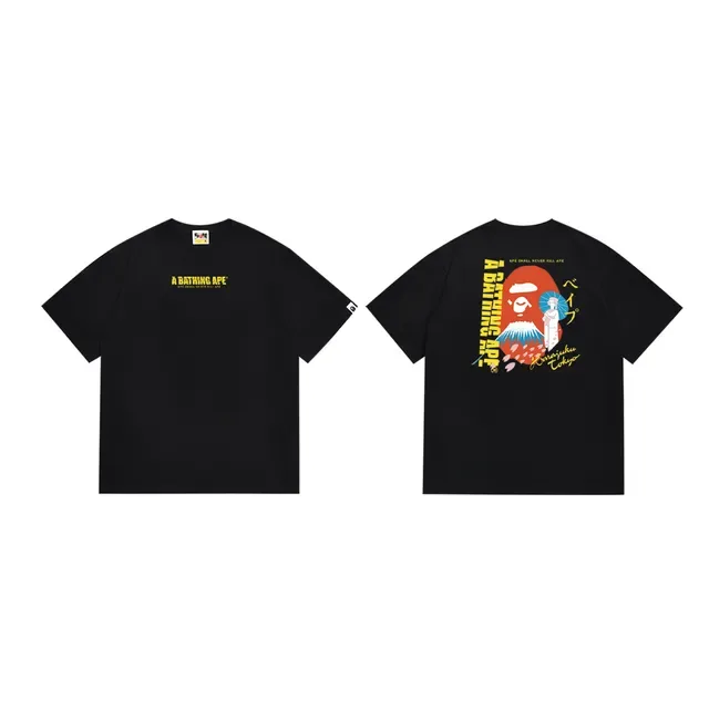 A Bathing Ape Graphic Print Black T-Shirt 4