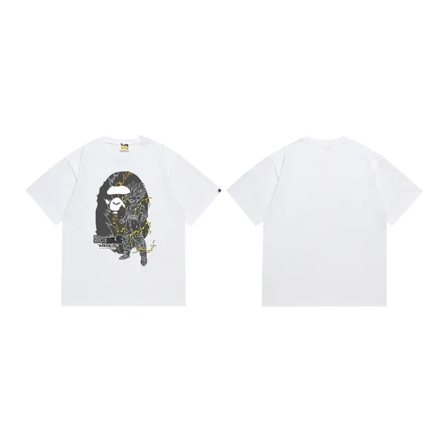 Camiseta gráfica A Bathing Ape x Dragon Ball Z cabeça de macaco do Goku 4