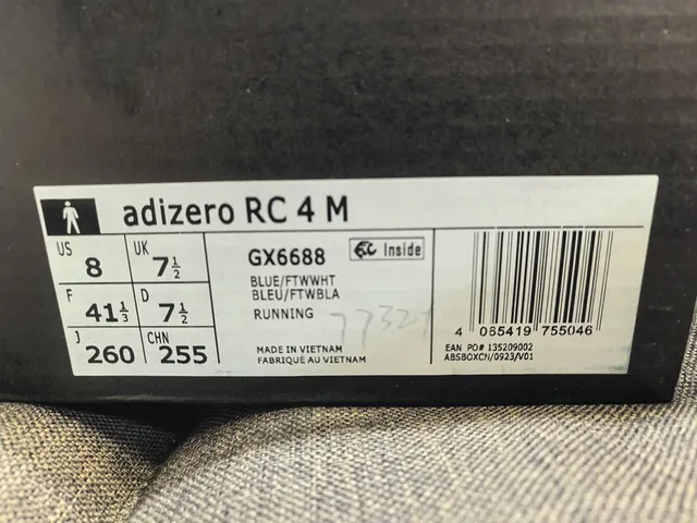 Adidas Adifero RC4 أزرق بحري Lightstrike أحذية الجري 2