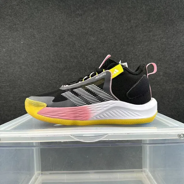 Adidas Adizero Noir Rose Jaune Chaussures de Basket 2
