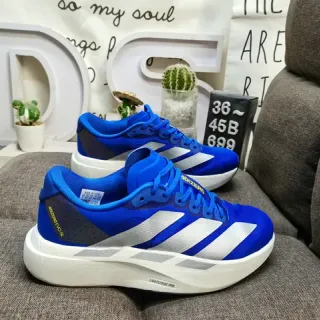 Adidas Adizero नीला चांदी दौड़ने के जूते