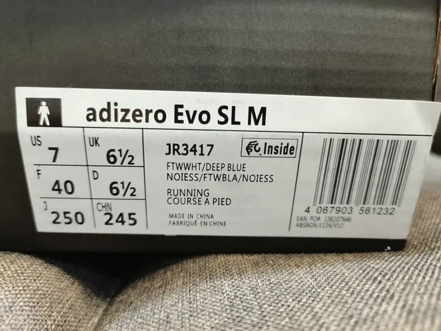 Adidas Adizero chaussures de course bleu argent 2