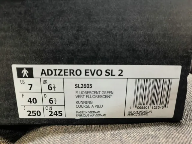 Adidas Adizero Evo SL 2 Neon Lime and Blue Chaussures de course 2
