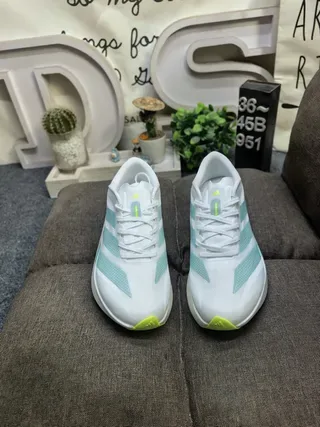 Adidas Adizero Evo SL 2 सफेद सिल्वर रनिंग शूज़ 20