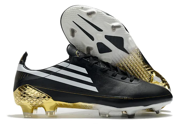 Adidas adizero সাদা রূপালি হোলোগ্রাফিক ফার্ম-গ্রাউন্ড সকার শোজ 9