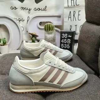 أديداس أحذية رياضية بيج رمادي low-top runner علوى مزيج المواد نمط حياة