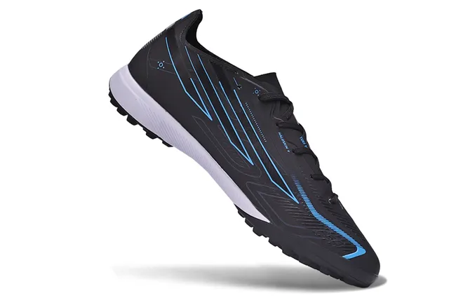 Adidas Black Blue Synthetic Upper Graphic Accents Turf Soccer Shoes 11