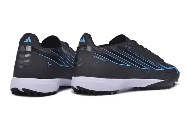 Adidas Black Blue Synthetic Upper Graphic Accents Turf Soccer Shoes 15