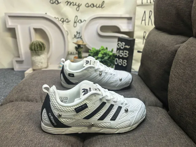 Adidas Negro Plata Zapatillas Lifestyle de Malla Ligera Tres Rayas Recubrimiento Sintético 11
